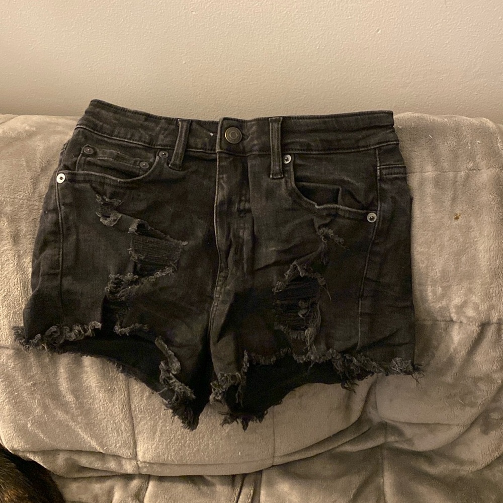 Black high waisted shorts